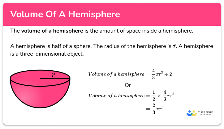 Volume of a hemisphere