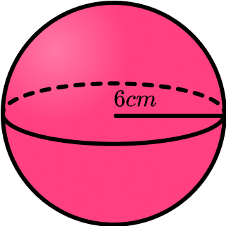 Volume of a Sphere Example 1