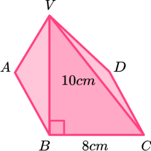 Volume of square based pyramid practice question 4