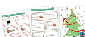 Christmas Tree Relay Maths Activities